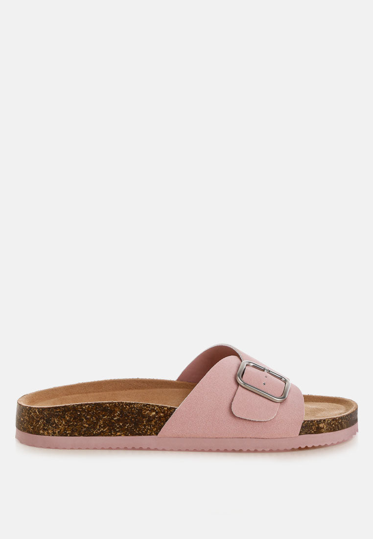 Aranda Buckled Slide-On Sandals