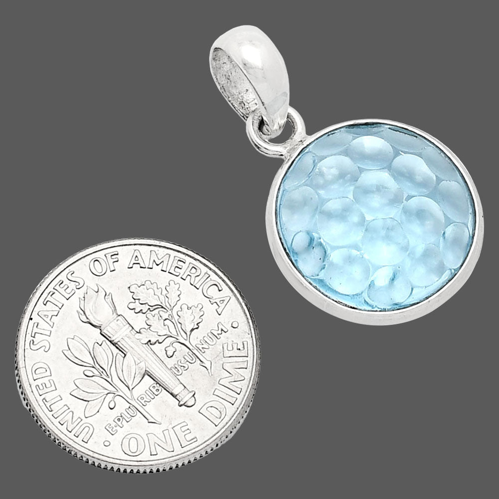 Fancy Cut Premium Sky Blue Topaz Pendant P-1001 13-EP10047