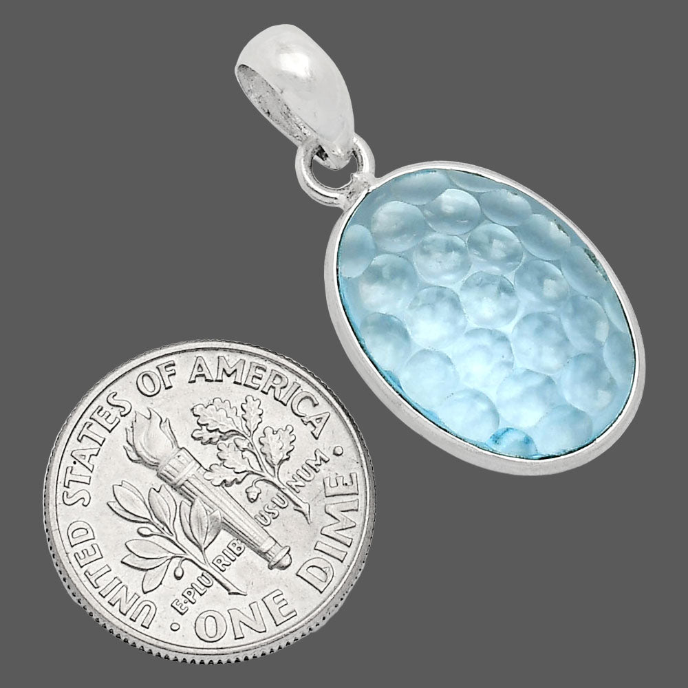 Fancy Cut Premium Sky Blue Topaz Pendant P-1001 13-EP10058
