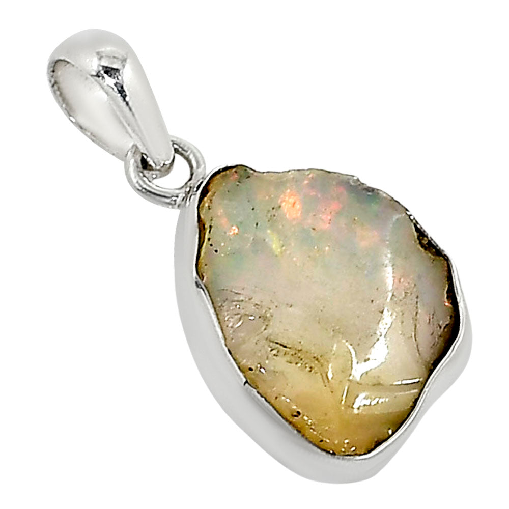 Ethiopian Opal Rough Pendant P-1001 25-EP11194