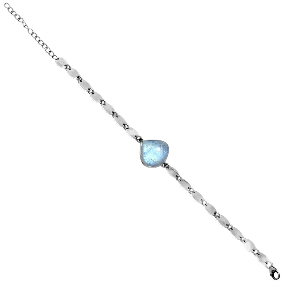 Premium Rainbow Moonstone - India Bracelet B-1044 26-EB10152