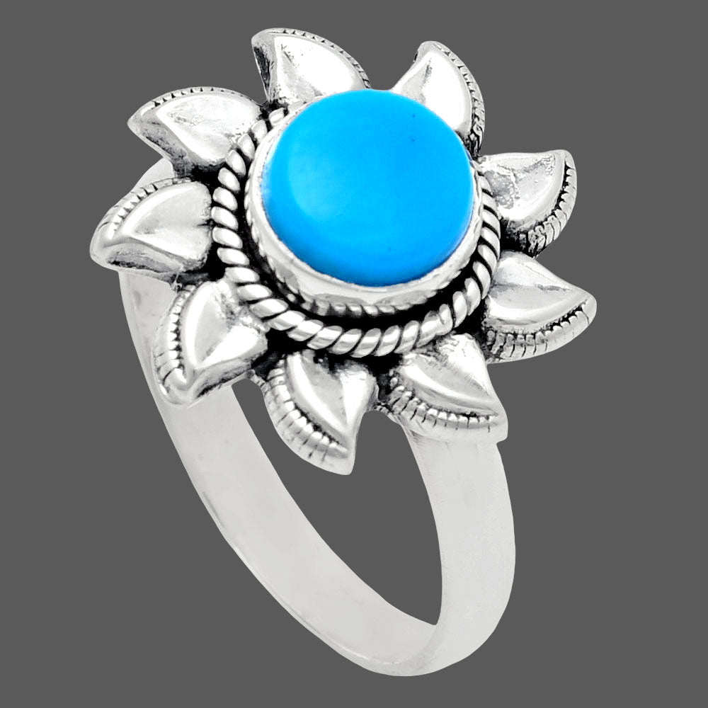 Premium Quality Sun - Sleeping Beauty Turquoise Ring size-8 R-1617 27-ER11079