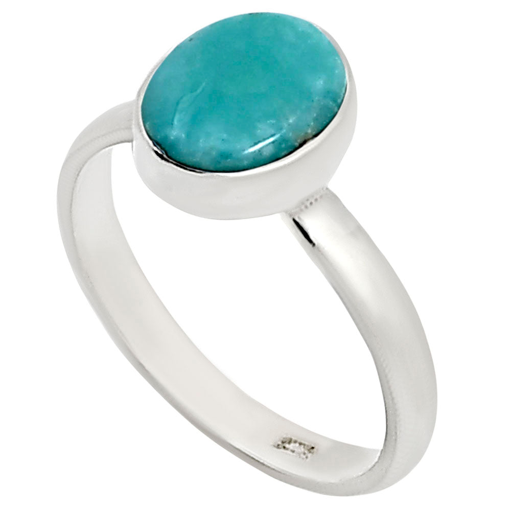 Natural Rare Turquoise Nevada Aztec Mt Ring size-6 R-1001 27-ER15892