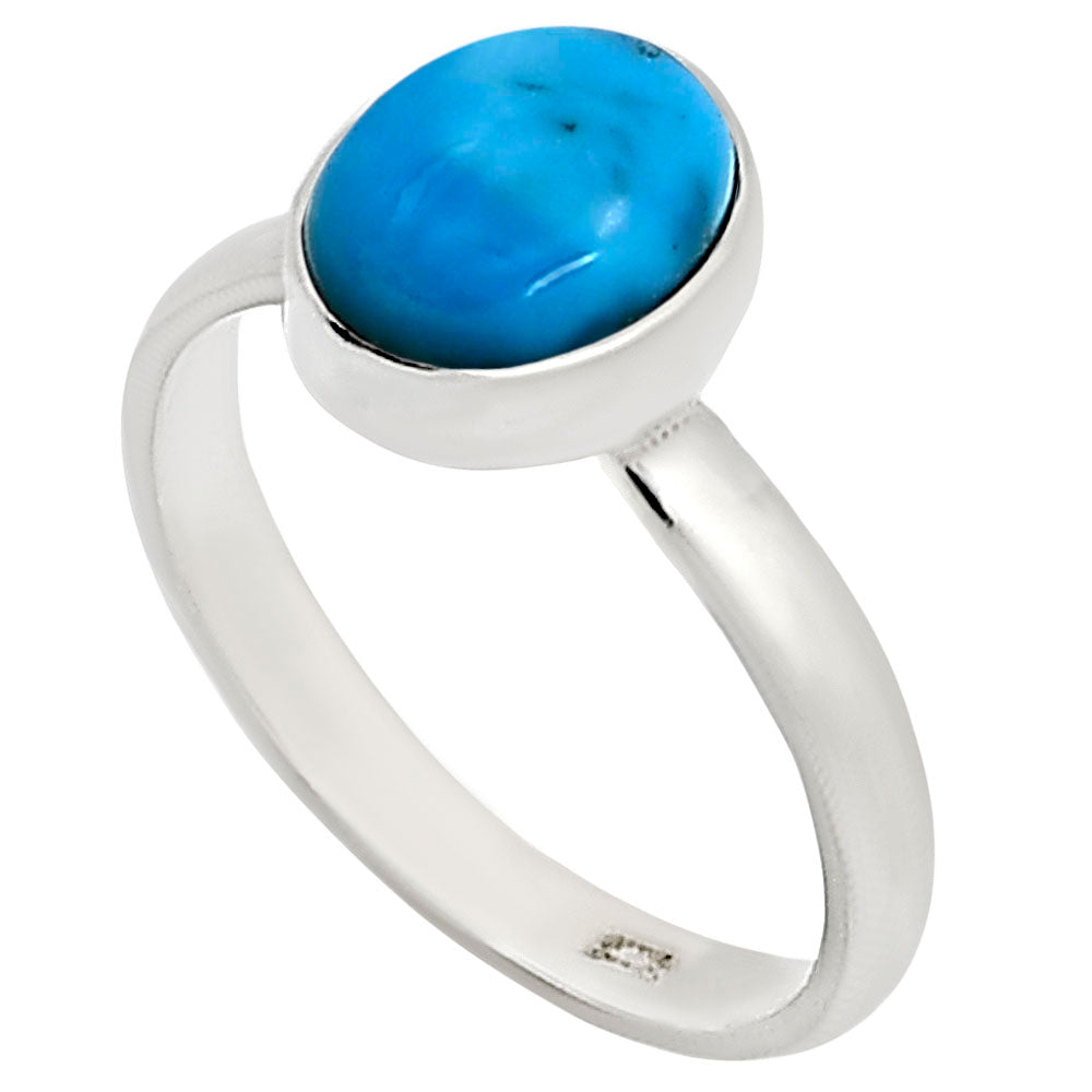 Natural Rare Turquoise Nevada Aztec Mt Ring size-7 R-1001 27-ER15937