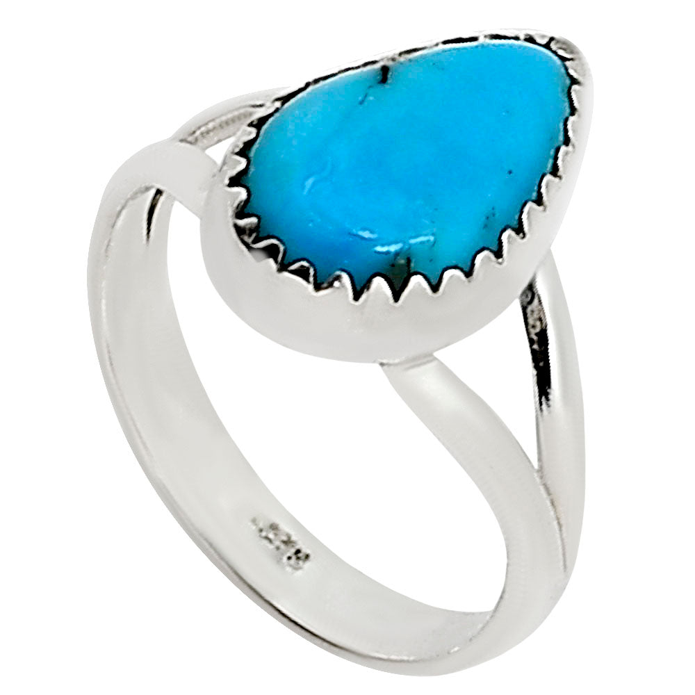 Natural Rare Turquoise Nevada Aztec Mt Ring size-6 R-1227 27-ER16051