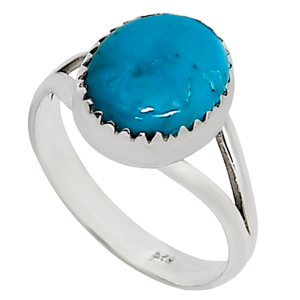 Natural Rare Turquoise Nevada Aztec Mt Ring size-7 R-1227 27-ER16084