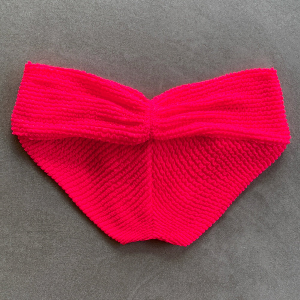 Electra Red Textured Melissa Bikini Bottom