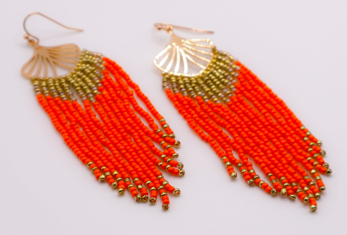 Golden Leaves Earrings – Luxury Gold Leaf Statement Earrings