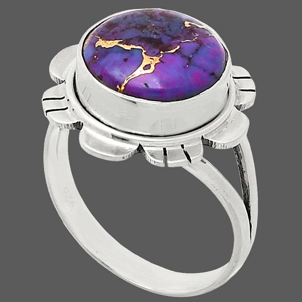 Premium Quality Copper Purple Turquoise - Arizona Ring size-9 R-1342 31-ER12016