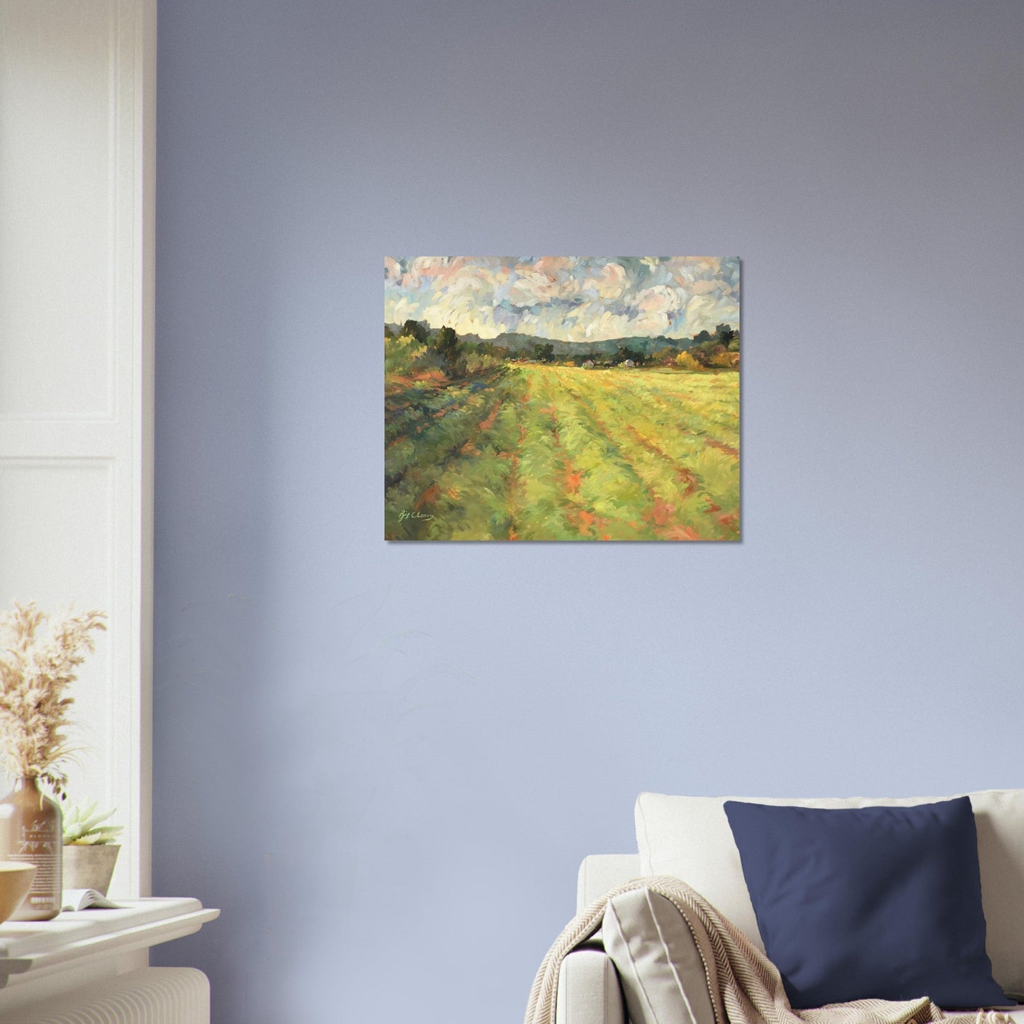 'Before the Harvest' Landscape I 16x20 Museum-Quality Matte Paper Poster | Original Artwork by American Artist Barbara Cleary