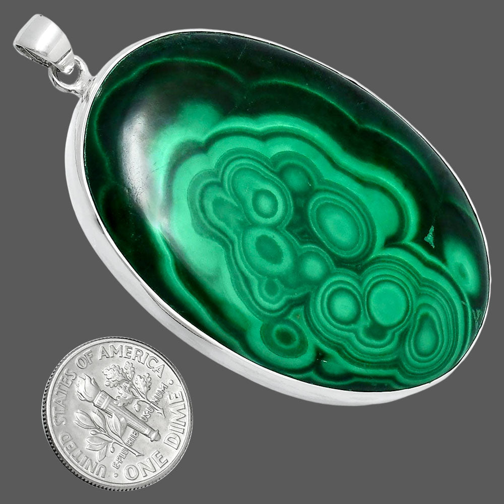 Premium Quality Malachite Eye - Congo Pendant P-1001 41-EP10297