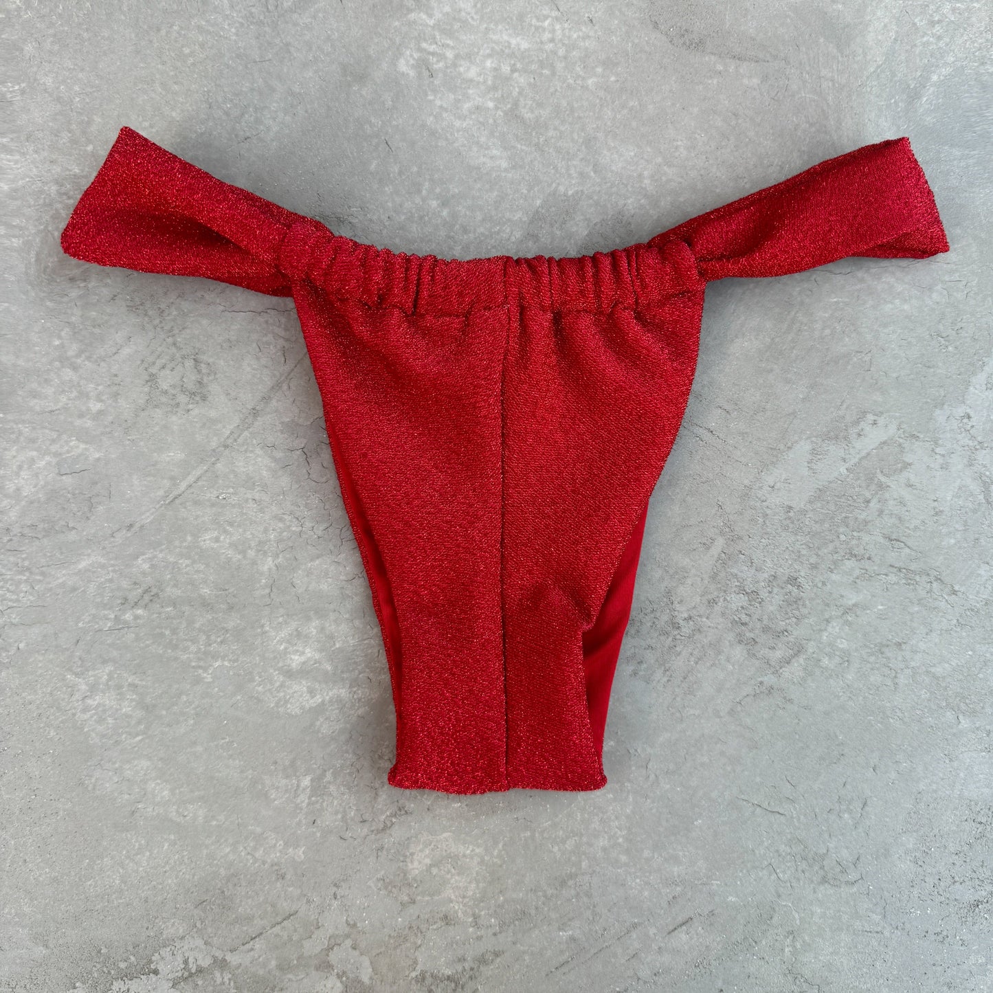 Red Sparkle Curtain Bottom
