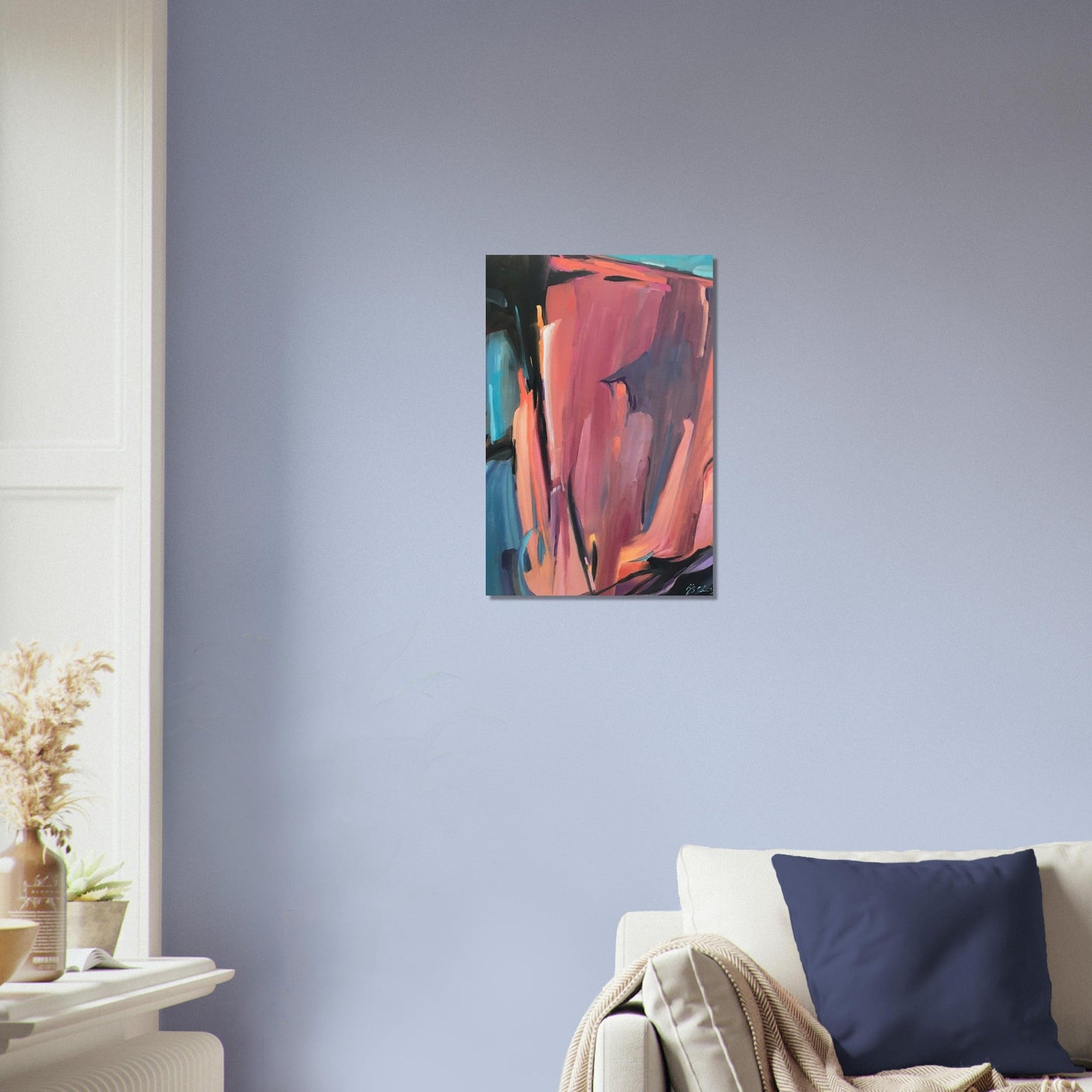 'Colorscape' Abstract I 12x18 Museum-Quality Matte Paper Poster | Original Artwork by American Artist Barbara Cleary