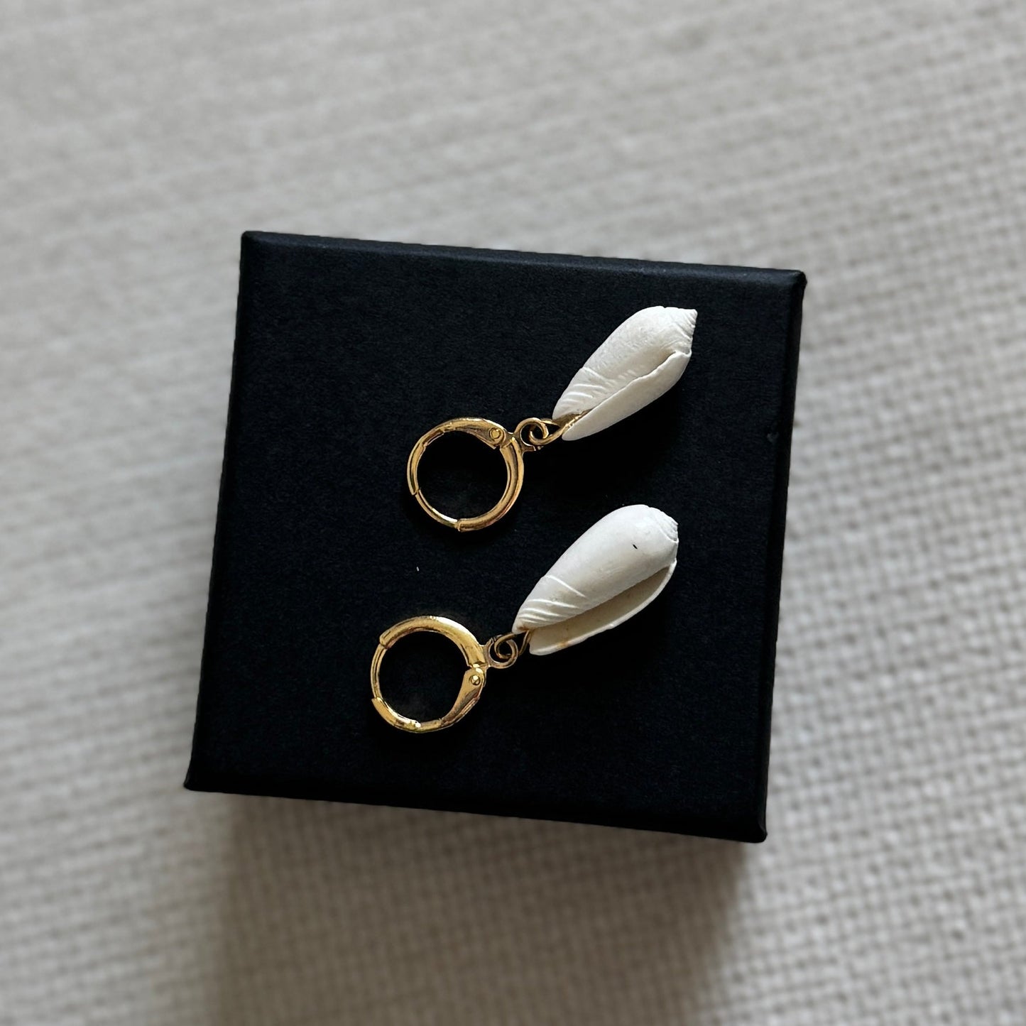 Olive Hoop Earrings