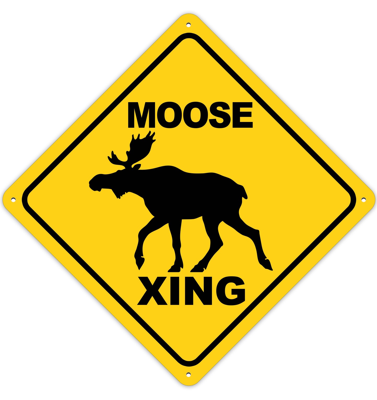 Moose Crossing Sign Aluminum Indoor/Outdoor Sign