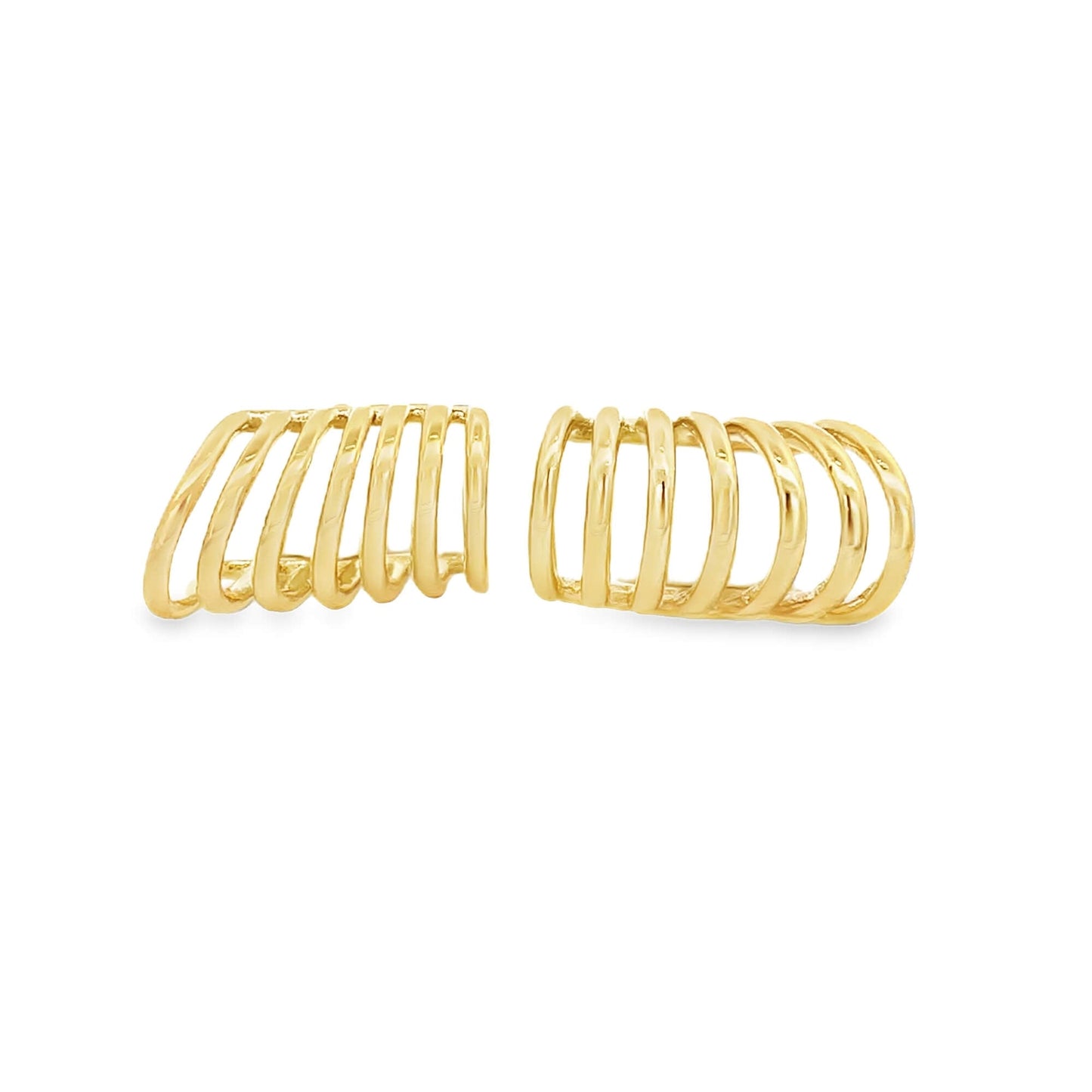 Ribbed Earrings (L442)