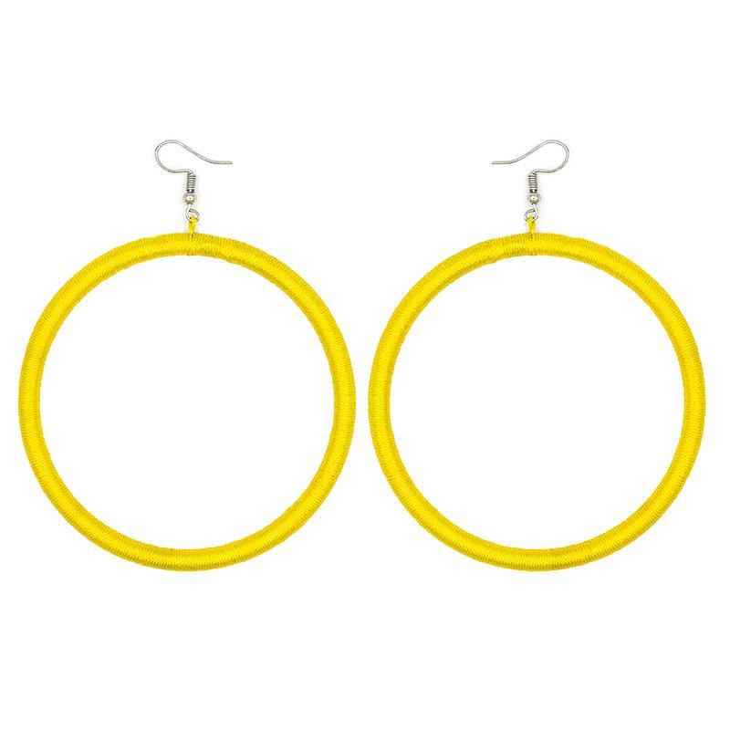 Hoop Embroidery Earrings 04