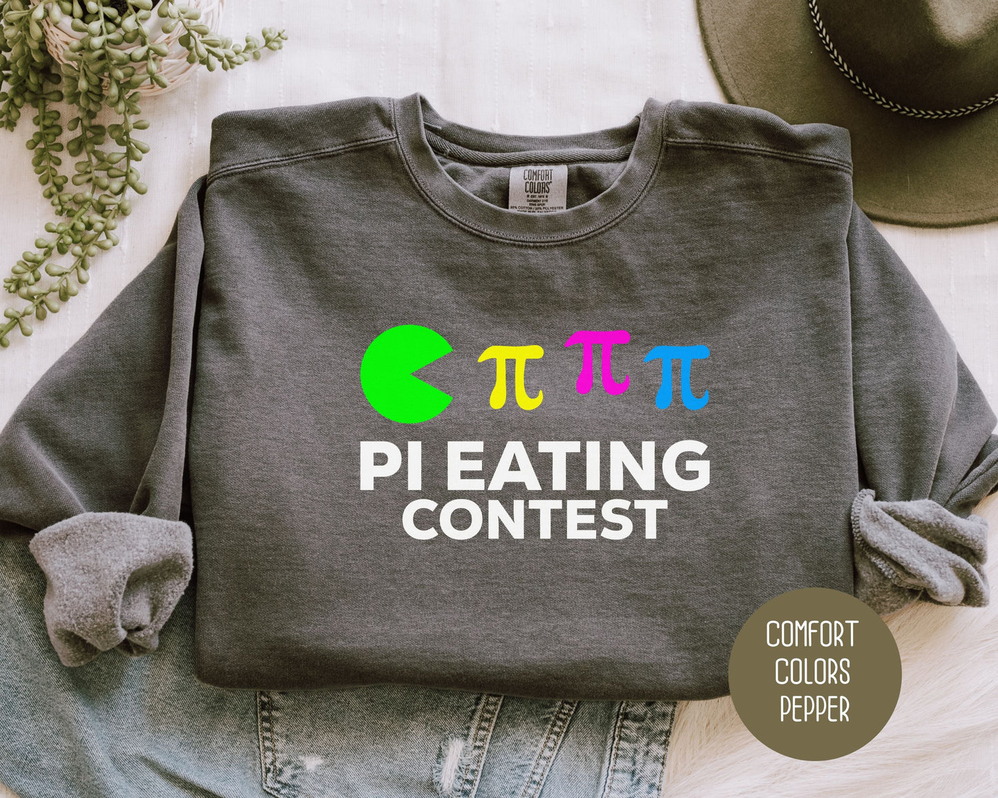 Pi Day Pi Eating Contest Comfort Colors Sweatshirt