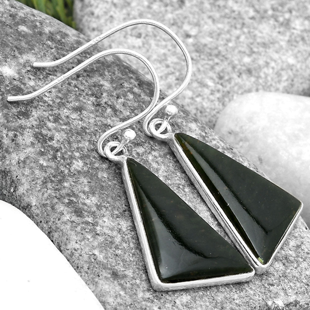 Natural Chrome Chalcedony Earrings E-1001 SDE69571