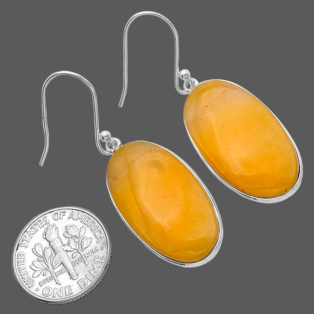 Natural Honey Aragonite Earrings E-1001 SDE79554
