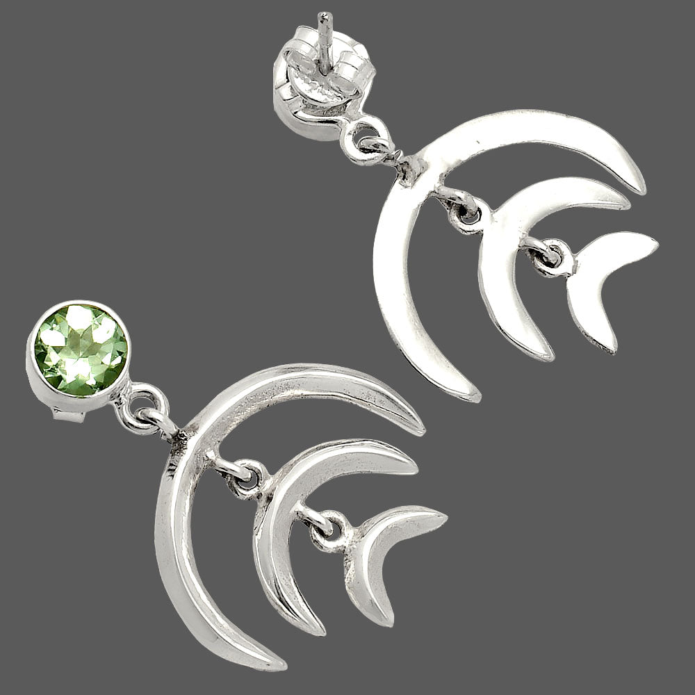 Prasiolite (Green Amethyst) - Brazil Earrings E-1249 SDE84358