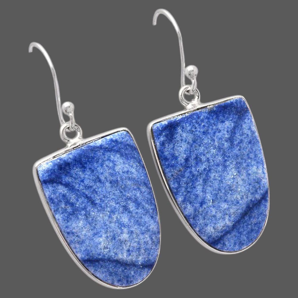 Natural Dumortierite Quartz Earrings E-1001 SDE88036