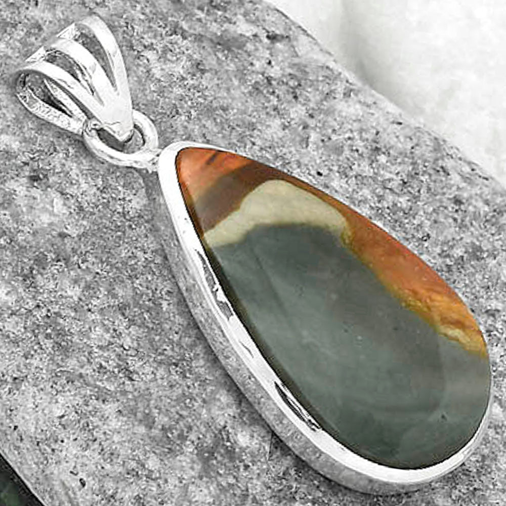 Natural Polygram Jasper Pendant P-1002 SDP102371