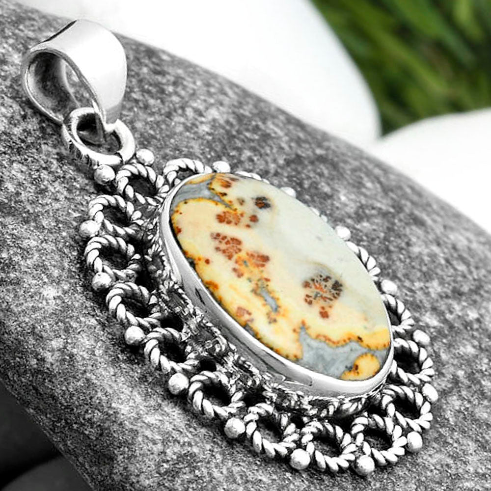 Natural Maligano Jasper - Indonesia Pendant P-1009 SDP103274