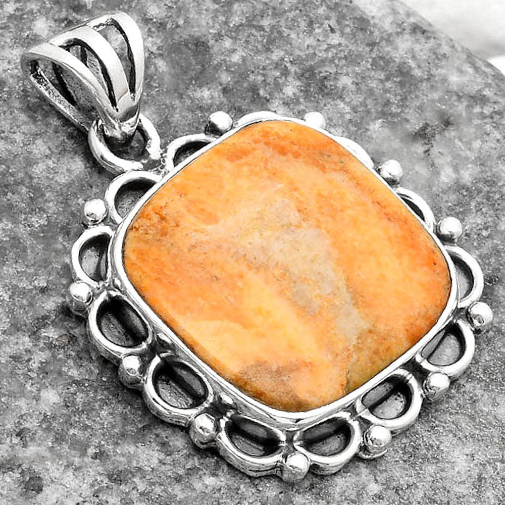 Natural Coral Jasper Pendant P-1080 SDP109009