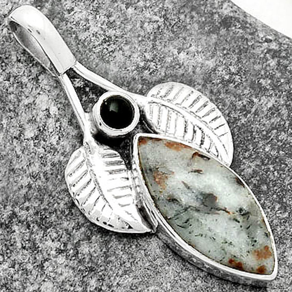Astrophyllite - Russia & Black Onyx Pendant P-1416 SDP111730