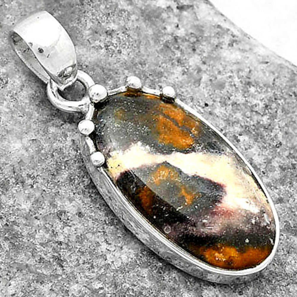 Natural Indian Blanket Jasper Pendant P-1349 SDP116686