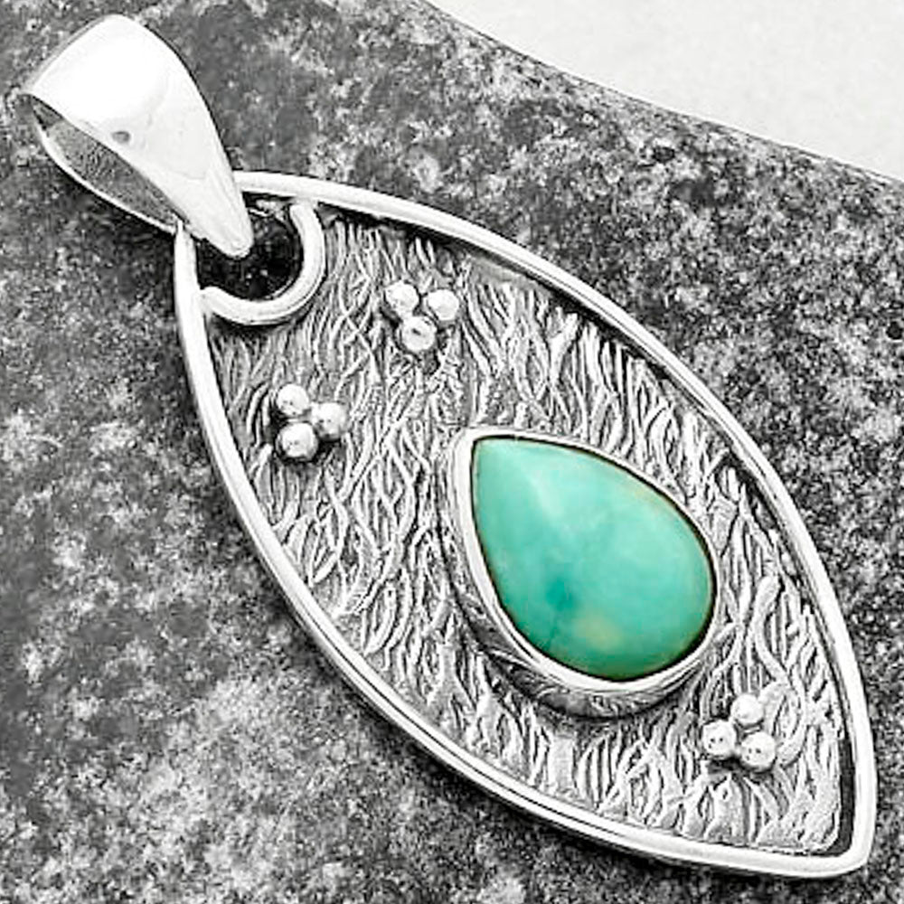 Natural Turquoise Magnesite Pendant P-1524 SDP118146