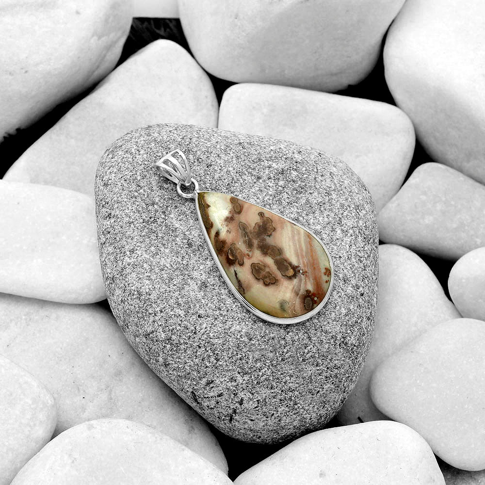 Natural Coffee Bean Jasper Pendant P-1001 SDP119108