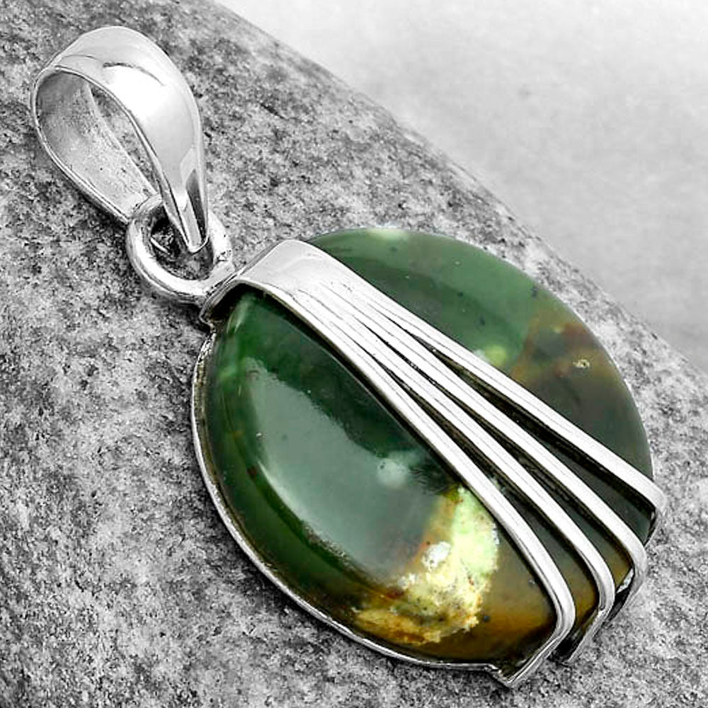 Natural Chrome Chalcedony Pendant P-1302 SDP121000