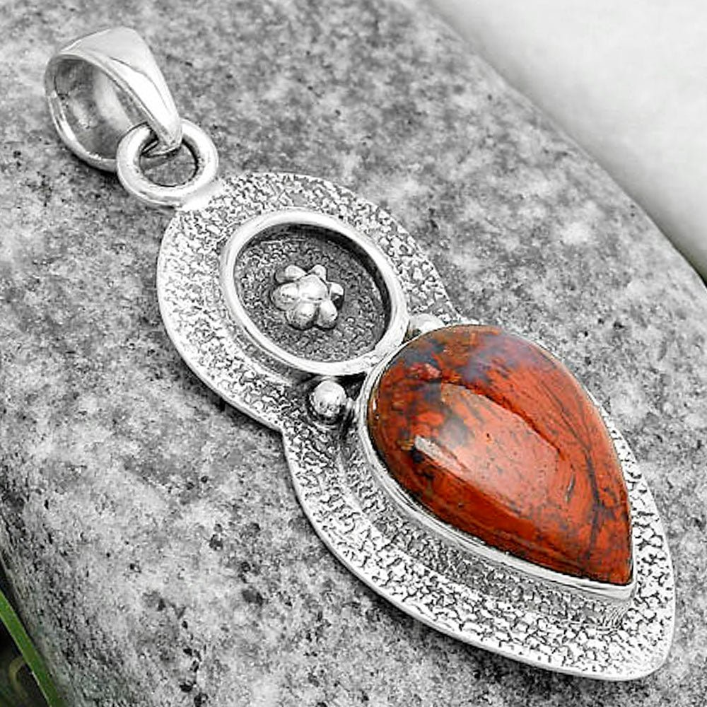 Natural Red Moss Agate Pendant P-1716 SDP121708