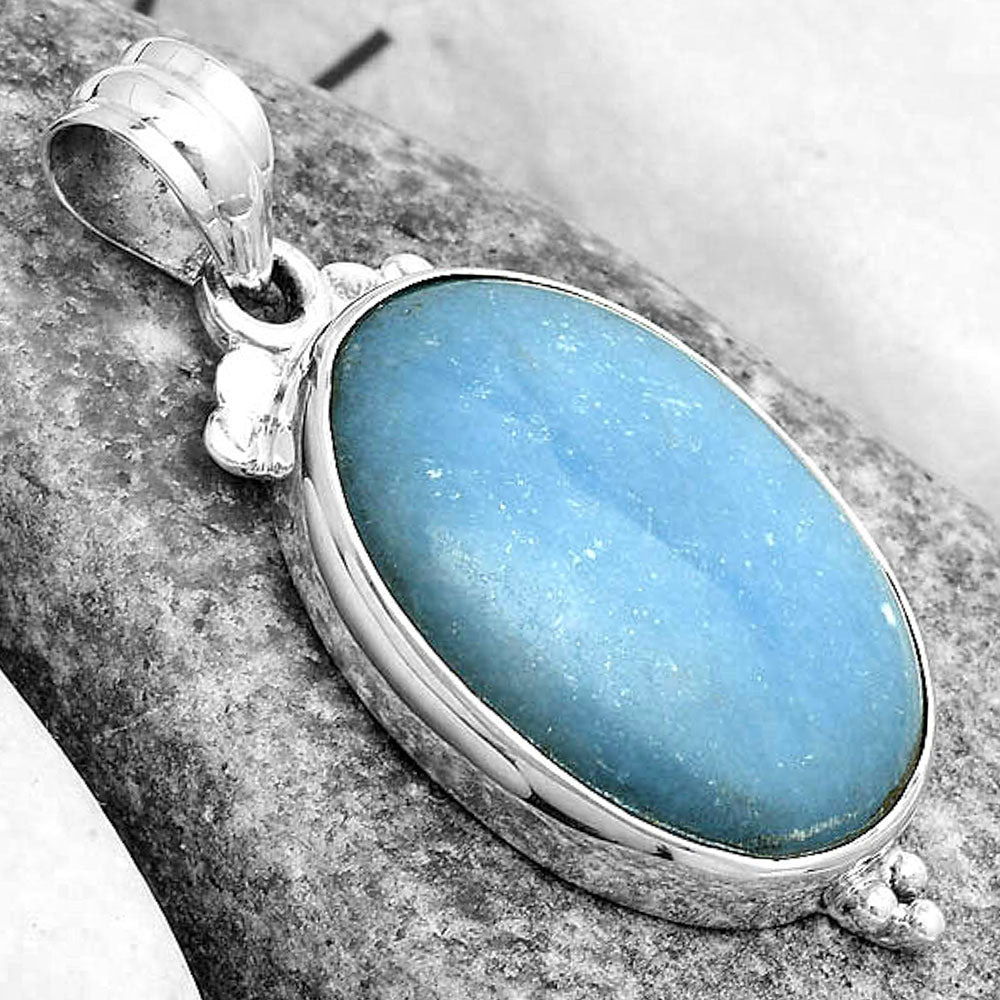 Natural Angelite Pendant P-1100 SDP123591
