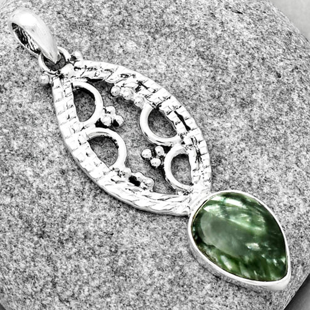 Natural Russian Seraphinite Pendant P-1035 SDP125864