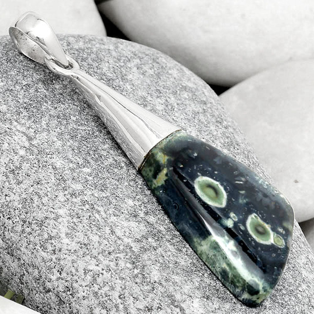 Natural Star Galaxy Jasper Pendant P-1016 SDP126000