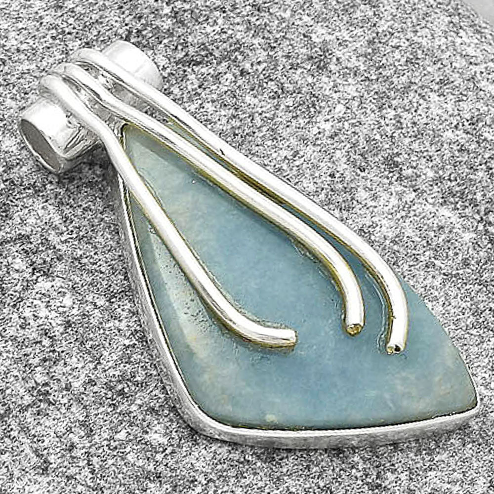 Natural Angelite Pendant P-1675 SDP127470