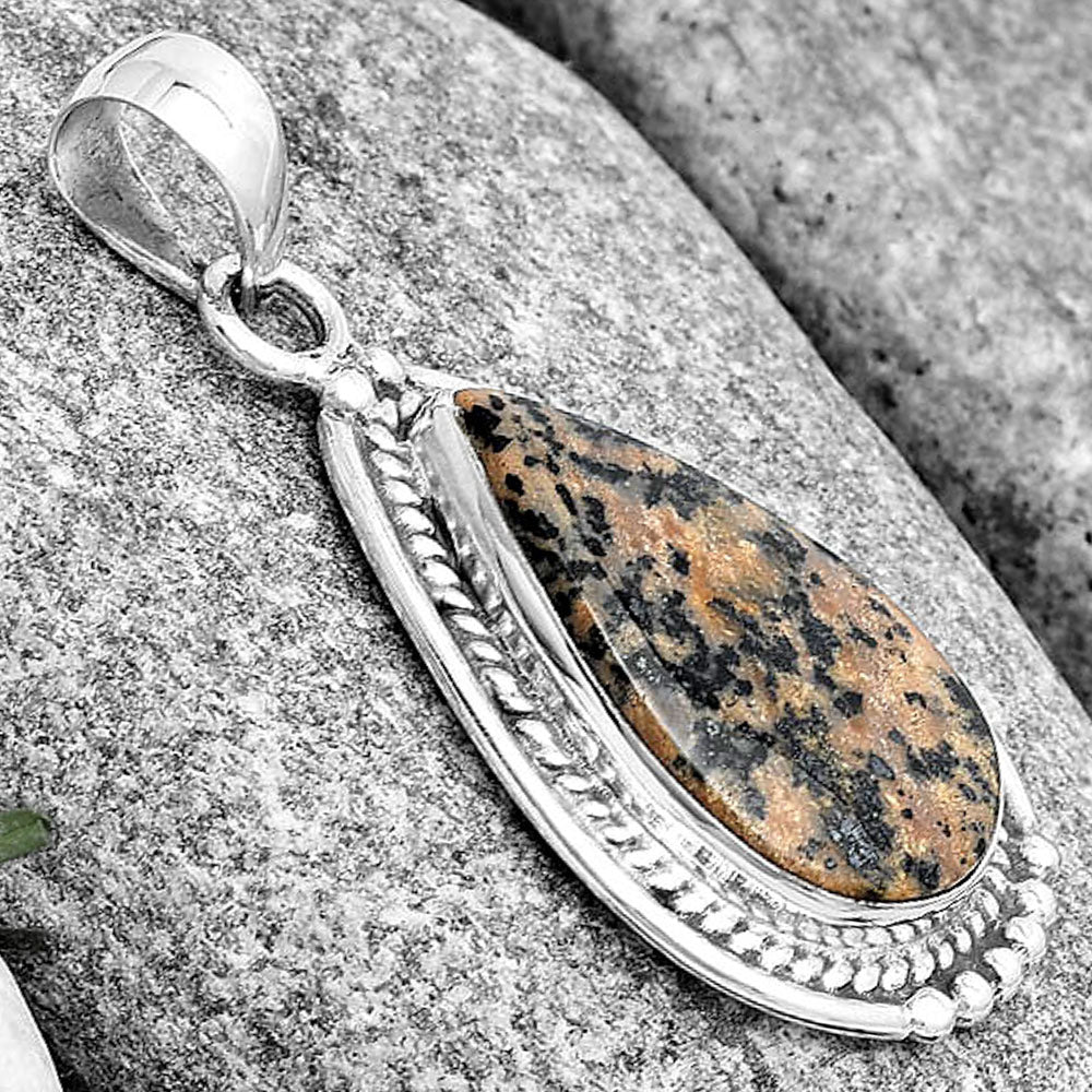 Natural Russian Honey Dendrite Opal Pendant P-1511 SDP129049