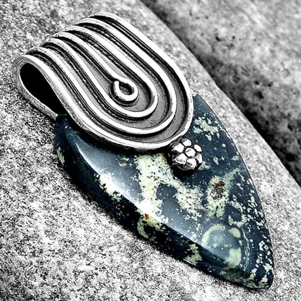 Natural Star Galaxy Jasper Pendant P-1584 SDP130379