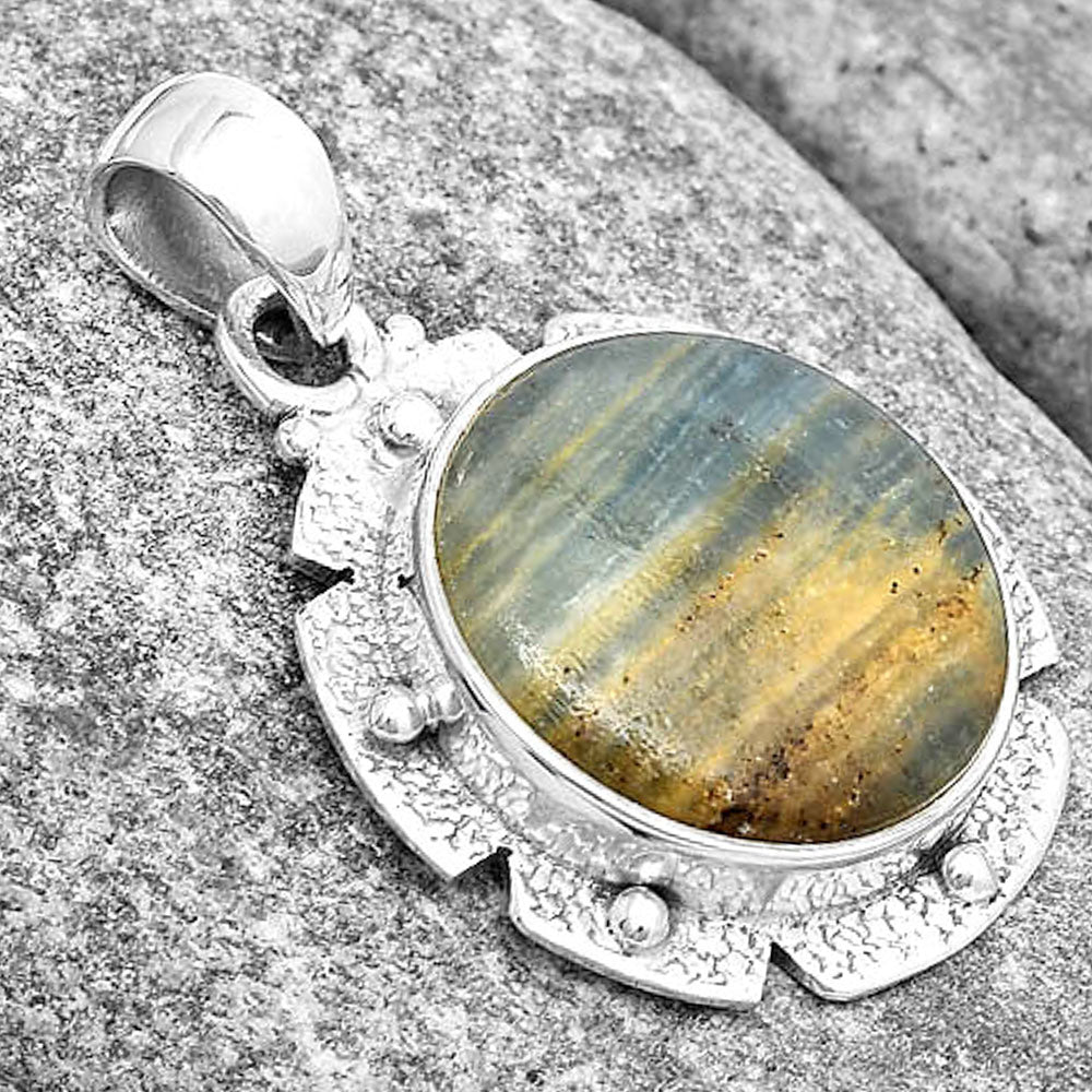 Natural Blue Aragonite Pendant P-1485 SDP130706