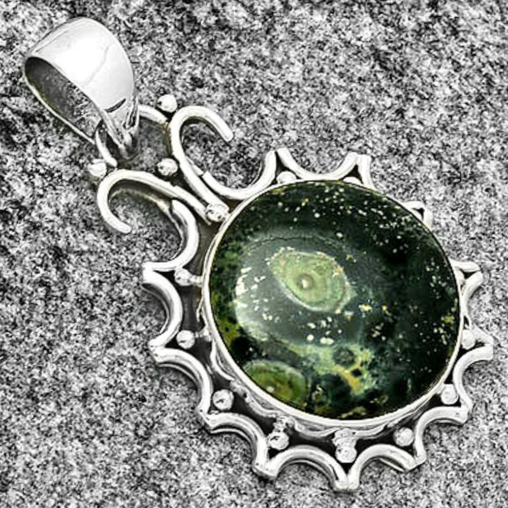 Natural Star Galaxy Jasper Pendant P-1249 SDP131486