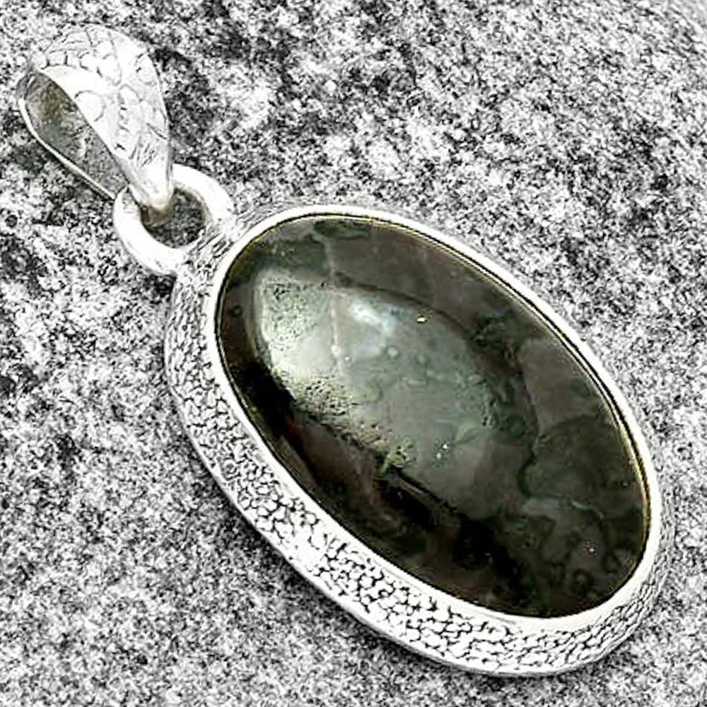Natural Indigo Gabbro Pendant P-1538 SDP131704
