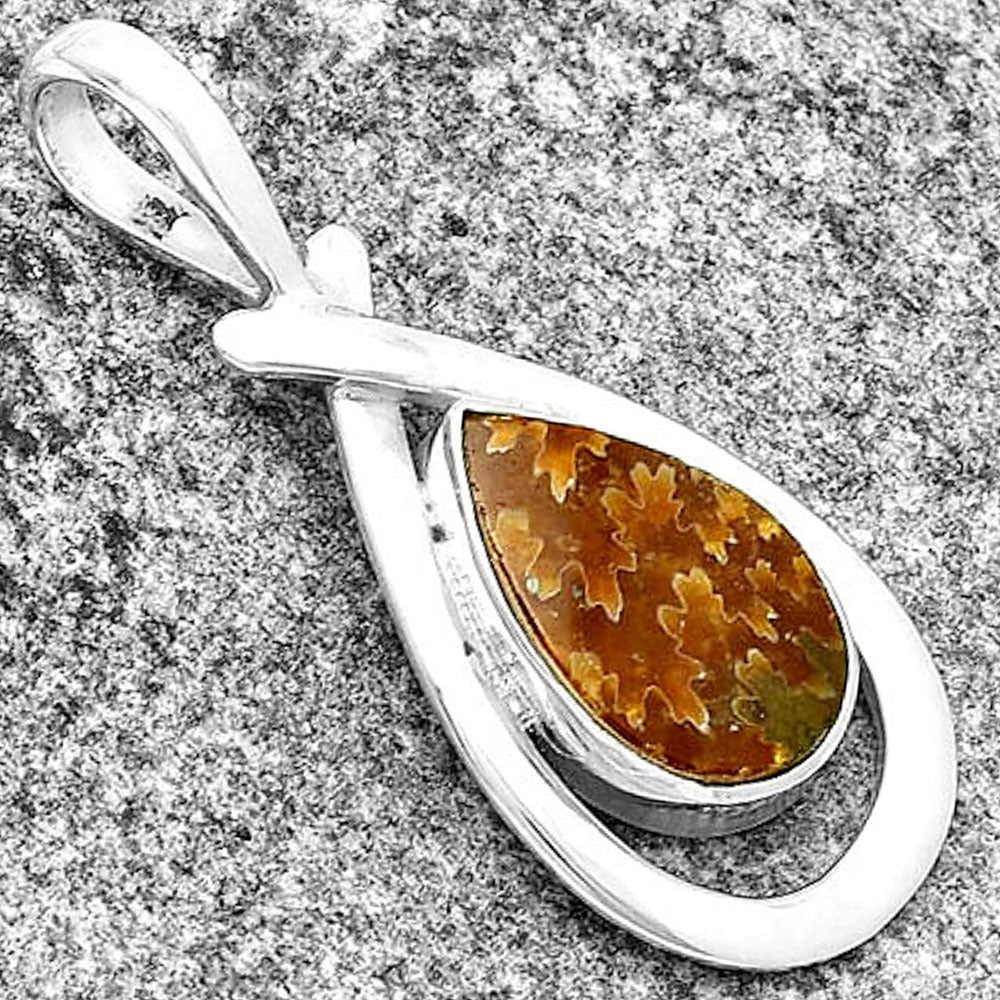 Natural Sutured Ammonite - Madagascar Pendant P-1314 SDP132214