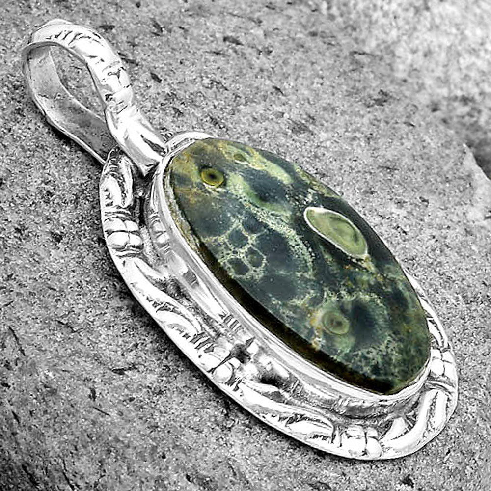 Natural Star Galaxy Jasper Pendant P-1375 SDP134762