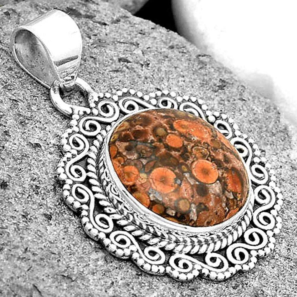 Natural Poppy Jasper Pendant P-1214 SDP135252