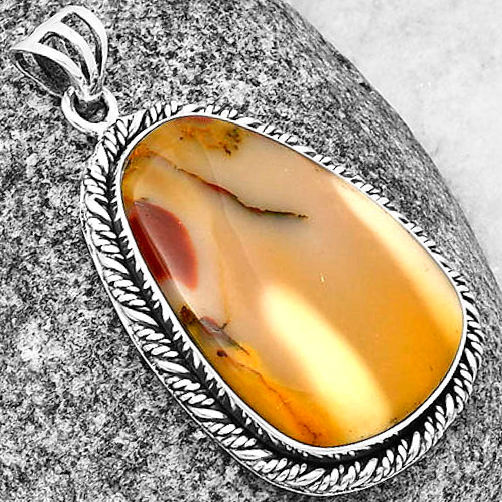 Natural Red Mookaite Pendant P-1074 SDP138789-2