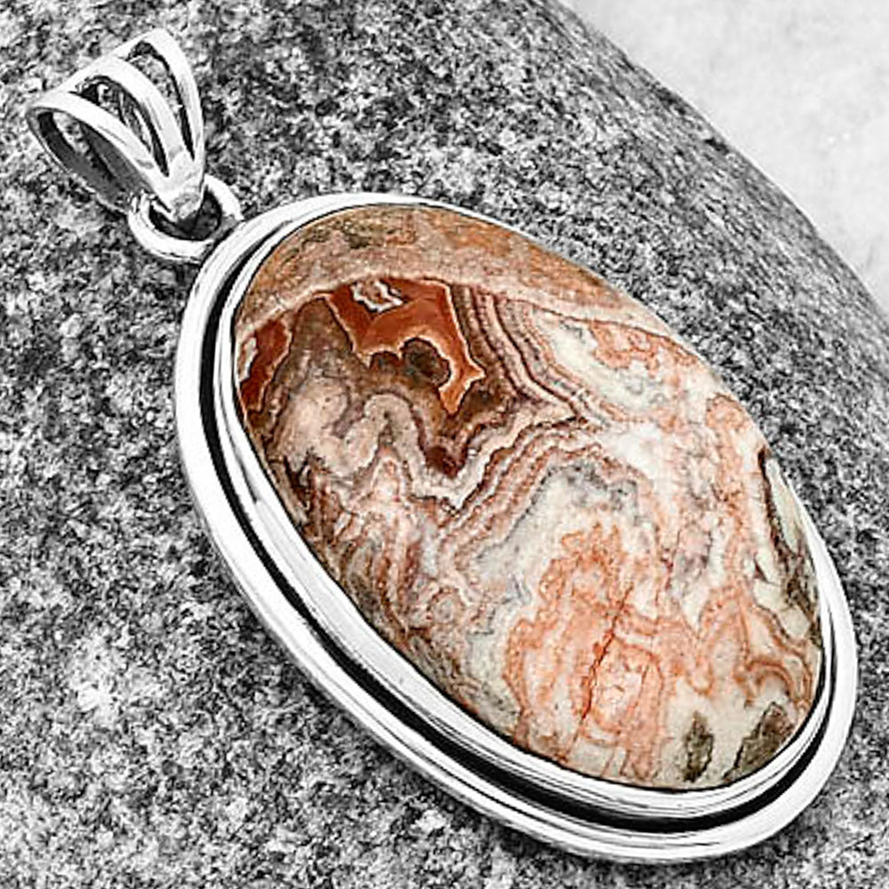 Natural Rosetta Picture Jasper Pendant P-1050 SDP138863