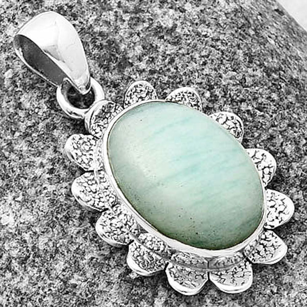 Natural Blue Aragonite Pendant P-1205 SDP140389